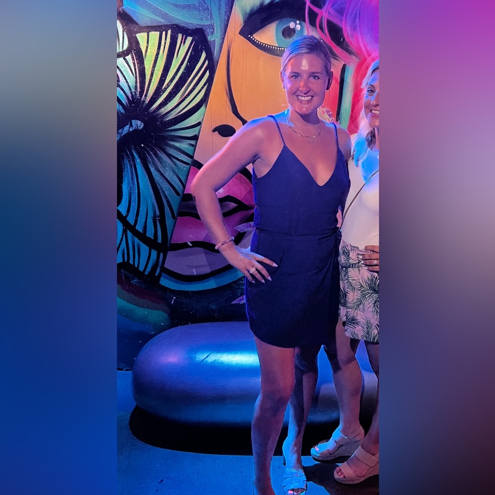 Superdown Blue onesie Skort